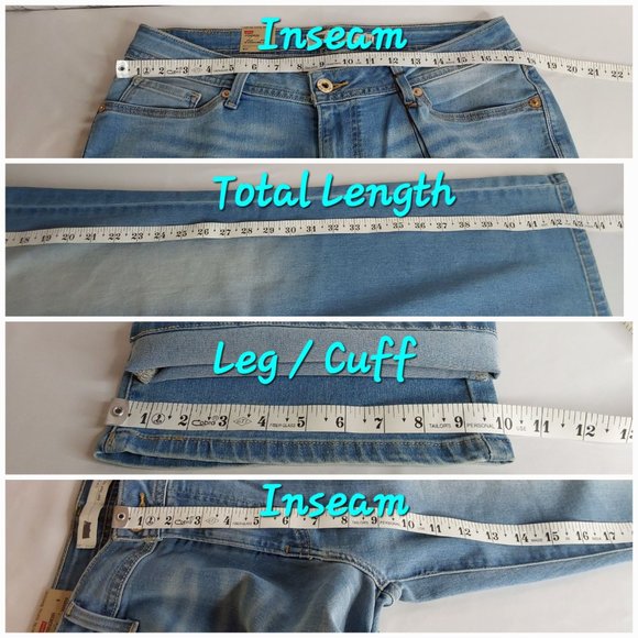 LEVI'S 529 MID~RISE CURVY 'FIGURE ENHANCERS' RELAXED FIT BOOTCUT SILVER TAB JEAN - Picture 12 of 16